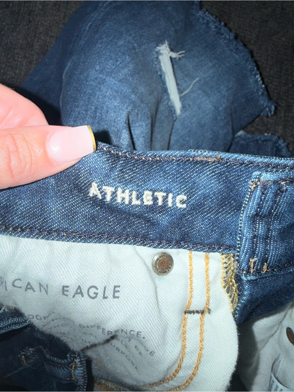 American Eagle Next Level AirFlex Distressed Bermuda Shorts Size 26 Jorts - Picture 8 of 10